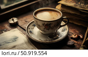 rustic vintage coffee ai generated. Стоковое AI-изображение, AI-художник Vectorwin / Фотобанк Лори