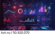 performance beaming KPI dashboard ai generated. Стоковое AI-изображение, AI-художник Vectorwin / Фотобанк Лори