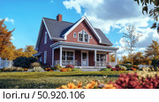 lender house in foreclosure ai generated. Стоковое AI-изображение, AI-художник Vectorwin / Фотобанк Лори