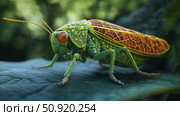 pest leaf hopper ai generated. Стоковое AI-изображение, AI-художник Vectorwin / Фотобанк Лори