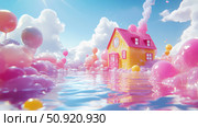 rental bouncing house ai generated. Стоковое AI-изображение, AI-художник Vectorwin / Фотобанк Лори