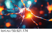 neuroplasticity blinking neuron ai generated. Стоковое AI-изображение, AI-художник Vectorwin / Фотобанк Лори