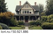 timeless vintage house ai generated. Стоковое AI-изображение, AI-художник Vectorwin / Фотобанк Лори