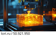 biodegradable dissolving 3D printer ai generated. Стоковое AI-изображение, AI-художник Vectorwin / Фотобанк Лори