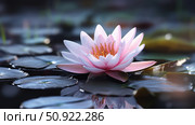 nymphaea water lilly ai generated. Стоковое AI-изображение, AI-художник Vectorwin / Фотобанк Лори