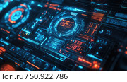 blockchain transforming technology interface ai generated. Стоковое AI-изображение, AI-художник Vectorwin / Фотобанк Лори