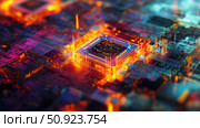 hardware layering AI chip ai generated. Стоковое AI-изображение, AI-художник Vectorwin / Фотобанк Лори