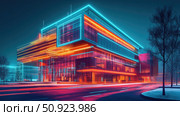 efficiency emitting office building ai generated. Стоковое AI-изображение, AI-художник Vectorwin / Фотобанк Лори