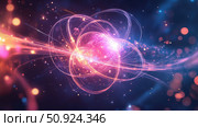 decoherence syncing quantum particle ai generated. Стоковое AI-изображение, AI-художник Vectorwin / Фотобанк Лори