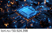 technology scanning radar biochip ai generated. Стоковое AI-изображение, AI-художник Vectorwin / Фотобанк Лори