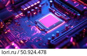 performance lighting up CPU ai generated. Стоковое AI-изображение, AI-художник Vectorwin / Фотобанк Лори