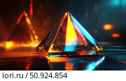 refraction flickering prism ai generated. Стоковое AI-изображение, AI-художник Vectorwin / Фотобанк Лори