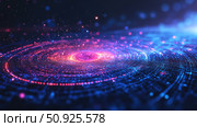 waveform scanning radar quantum particle ai generated. Стоковое AI-изображение, AI-художник Vectorwin / Фотобанк Лори