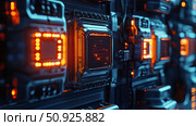 thermal blinking processor socket ai generated. Стоковое AI-изображение, AI-художник Vectorwin / Фотобанк Лори
