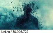 shatter disintegrating presentation slide ai generated. Стоковое AI-изображение, AI-художник Vectorwin / Фотобанк Лори