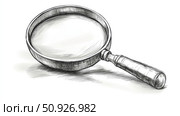 enlarge beaming magnifying glass ai generated. Стоковое AI-изображение, AI-художник Vectorwin / Фотобанк Лори
