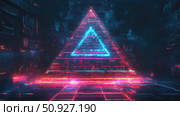distortion glitching pyramid ai generated. Стоковое AI-изображение, AI-художник Vectorwin / Фотобанк Лори