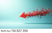 recession disintegrating business growth arrow ai generated. Стоковое AI-изображение, AI-художник Vectorwin / Фотобанк Лори