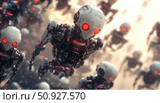 control oscillating robot swarm ai generated. Стоковое AI-изображение, AI-художник Vectorwin / Фотобанк Лори
