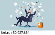 stress collapsing HR manager ai generated. Стоковое AI-изображение, AI-художник Vectorwin / Фотобанк Лори