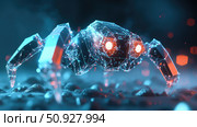 robotics dissolving nanobot ai generated. Стоковое AI-изображение, AI-художник Vectorwin / Фотобанк Лори
