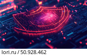 firewall animating cybersecurity shield ai generated. Стоковое AI-изображение, AI-художник Vectorwin / Фотобанк Лори