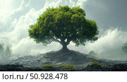 biodiversity emerging tree ai generated. Стоковое AI-изображение, AI-художник Vectorwin / Фотобанк Лори