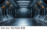 spaceship scifi wall ai generated. Стоковое AI-изображение, AI-художник Vectorwin / Фотобанк Лори