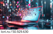 modify transforming laptop ai generated. Стоковое AI-изображение, AI-художник Vectorwin / Фотобанк Лори