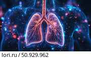 exhale animating lungs ai generated. Стоковое AI-изображение, AI-художник Vectorwin / Фотобанк Лори