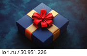 packaging gift box top view ai generated. Стоковое AI-изображение, AI-художник Vectorwin / Фотобанк Лори