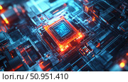 coherence syncing quantum processor ai generated. Стоковое AI-изображение, AI-художник Vectorwin / Фотобанк Лори