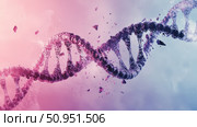 unwinding splitting DNA strand ai generated. Стоковое AI-изображение, AI-художник Vectorwin / Фотобанк Лори