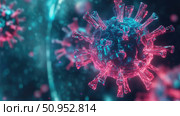replication oscillating virus cell ai generated. Стоковое AI-изображение, AI-художник Vectorwin / Фотобанк Лори