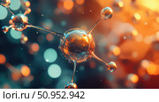 spectroscopy rotating molecule ai generated. Стоковое AI-изображение, AI-художник Vectorwin / Фотобанк Лори