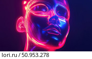 technology flying human face ai generated. Стоковое AI-изображение, AI-художник Vectorwin / Фотобанк Лори