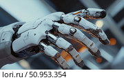 innovation growing robot hand ai generated. Стоковое AI-изображение, AI-художник Vectorwin / Фотобанк Лори