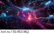 synaptogenesis expanding neuron ai generated. Стоковое AI-изображение, AI-художник Vectorwin / Фотобанк Лори
