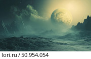 astrobiology emerging planet ai generated. Стоковое AI-изображение, AI-художник Vectorwin / Фотобанк Лори