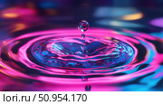 tension floating water drop ai generated. Стоковое AI-изображение, AI-художник Vectorwin / Фотобанк Лори