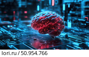 synapse loading brain ai generated. Стоковое AI-изображение, AI-художник Vectorwin / Фотобанк Лори
