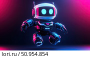 technology bouncing robot ai generated. Стоковое AI-изображение, AI-художник Vectorwin / Фотобанк Лори