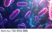 microbiology scrolling bacteria ai generated. Стоковое AI-изображение, AI-художник Vectorwin / Фотобанк Лори