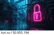 protection growing padlock ai generated. Стоковое AI-изображение, AI-художник Vectorwin / Фотобанк Лори
