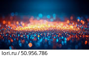 Vibrant Shimmering Particles and Radiant Bokeh Lights creating a Dazzling Celebration Ambiance, perfect for Holiday Event Cards or Digital Promotions. Стоковое AI-изображение, AI-художник Данила Большаков / Фотобанк Лори
