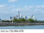 Панорама города Панама, Панама / Skyline panorama of Panama city, Panama (2024 год). Стоковое фото, фотограф vale_t / Фотобанк Лори