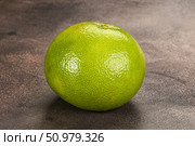 Green ripe fruit sweetie citrus. Стоковое фото, фотограф Андрей Старостин / Фотобанк Лори