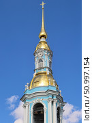 Санкт-Петербург. Колокольня Никольского Морского собора. Редакционное фото, фотограф Александр Тарасенков / Фотобанк Лори