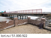 Мост через реку Юрга. Село Юргинское. Тюменская область (2019 год). Стоковое фото, фотограф Александр Тараканов / Фотобанк Лори