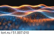 Experience the enchanting movement of colorful waves and the vibrant interplay of light, creating a stunning visual display against darkness. Стоковое AI-видео, аниматор Данила Большаков / Фотобанк Лори